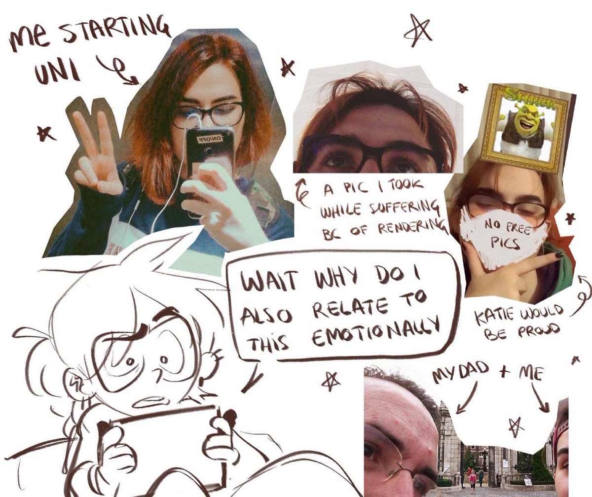 also a silly collage I made just to prove my point even if it doesn't completely do it because I dont like having pictures of me taken so I don't have great ones 
