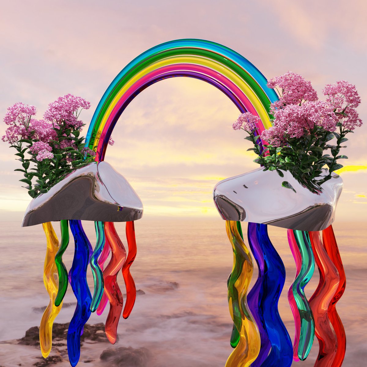 Rainbow garden
#rainbow #render #rendering3d #3drender #nftart #conceptart #abstract #abstractart #3dart #popart #contemporaryart #popartstyle #hypebeastart #3dmodeling #3ddesign #3dillustration #hypebeast #designer #illustration #cryptoart #nft #nftartist #nftcollector #nftart