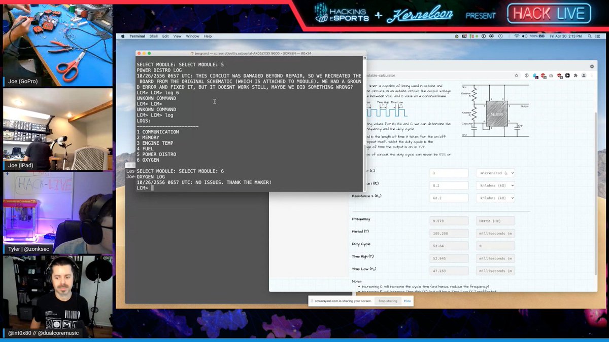 _kernelcon_'s tweet image. YOLO hacking sensors… “if it breaks I can fix it”

@joegrand 
#HackLive
kernelcon.org