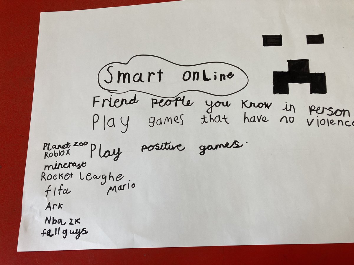 Caldercuilt's tweet photo. P5 were learning about being SMART online through their RSHP programme. Children discussed being positive online and what to do if they ever had problems. #cpslovelearning https://t.co/CMtvwmVSzM