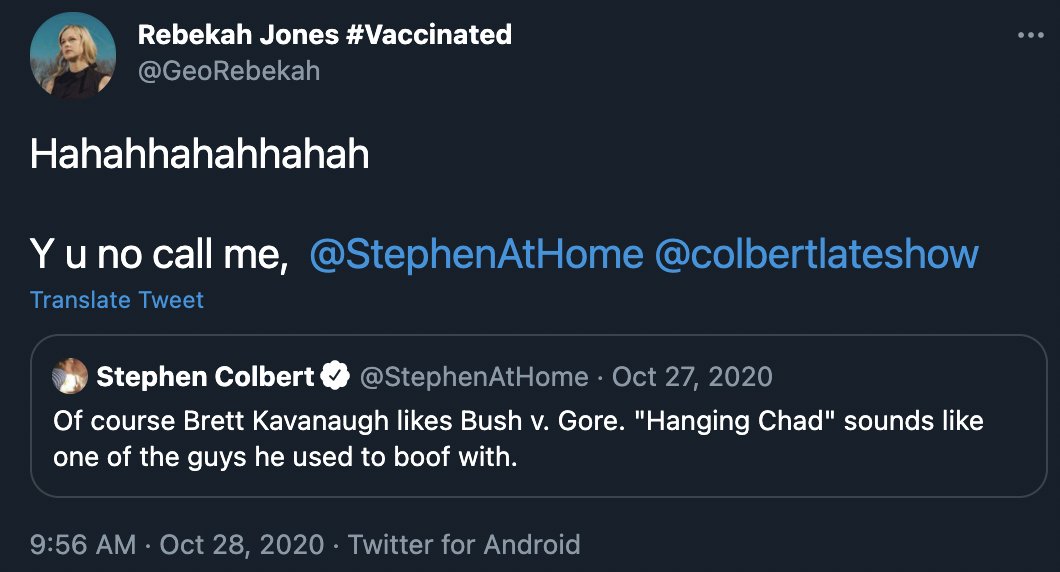 "I didn't choose to be a public figure." -Rebekah Jones"I want to be on your show!!! Call me!!!" -Also Rebekah Jones https://twitter.com/search?q=from%3Ageorebekah%20stephenathome&src=typed_query&f=live