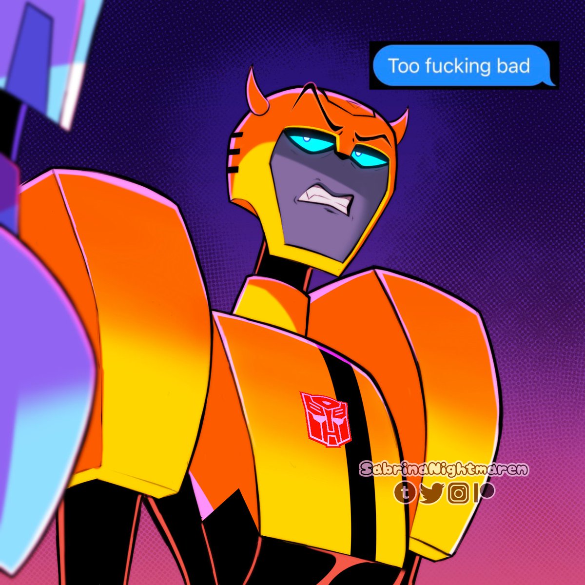 SabbyNightmaren's tweet image. What do you mean this isn't their relationship
#Transformers #doodle #Procreate