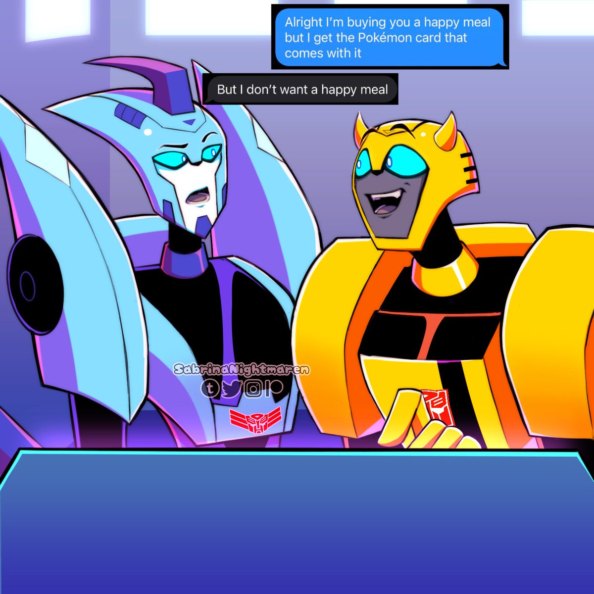 SabbyNightmaren's tweet image. What do you mean this isn't their relationship
#Transformers #doodle #Procreate
