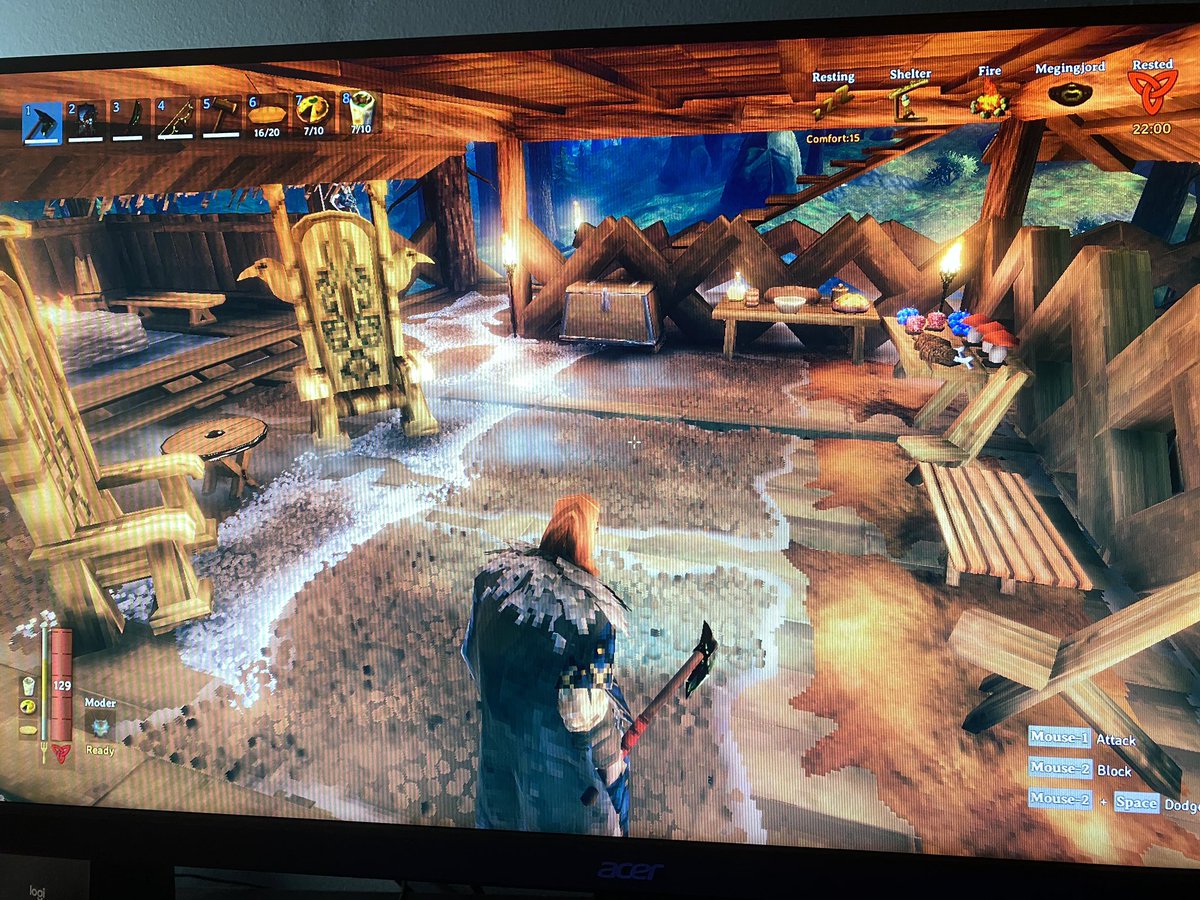 plusultrapotat's tweet photo. I have never, I mean never played a video game like I have #Valheim Finally found Haldor & decided to build my first treehouse. Thanks @Valheimgame for the epicness #ValheimScreenShot #SooMuchFun #IHaveArrived https://t.co/a5LXapIXGF