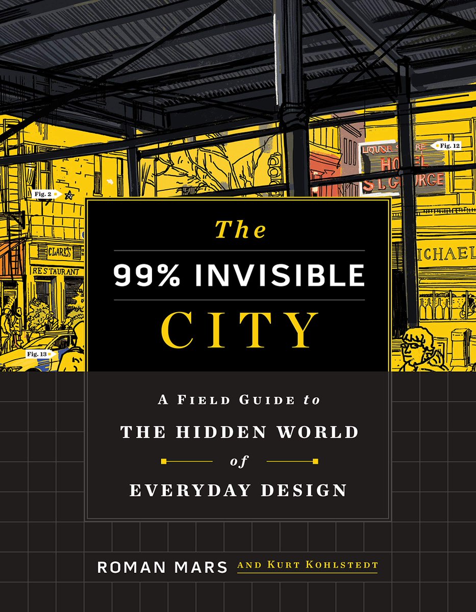 The 99% Invisible City: A Field Guide to the Hidden World of Everyday Design by Roman MarsCurious about the details of a functioning city? This book is for you. Explore the history behind the seemingly commonplace & mundane. You’ll never look at cities the same way again.