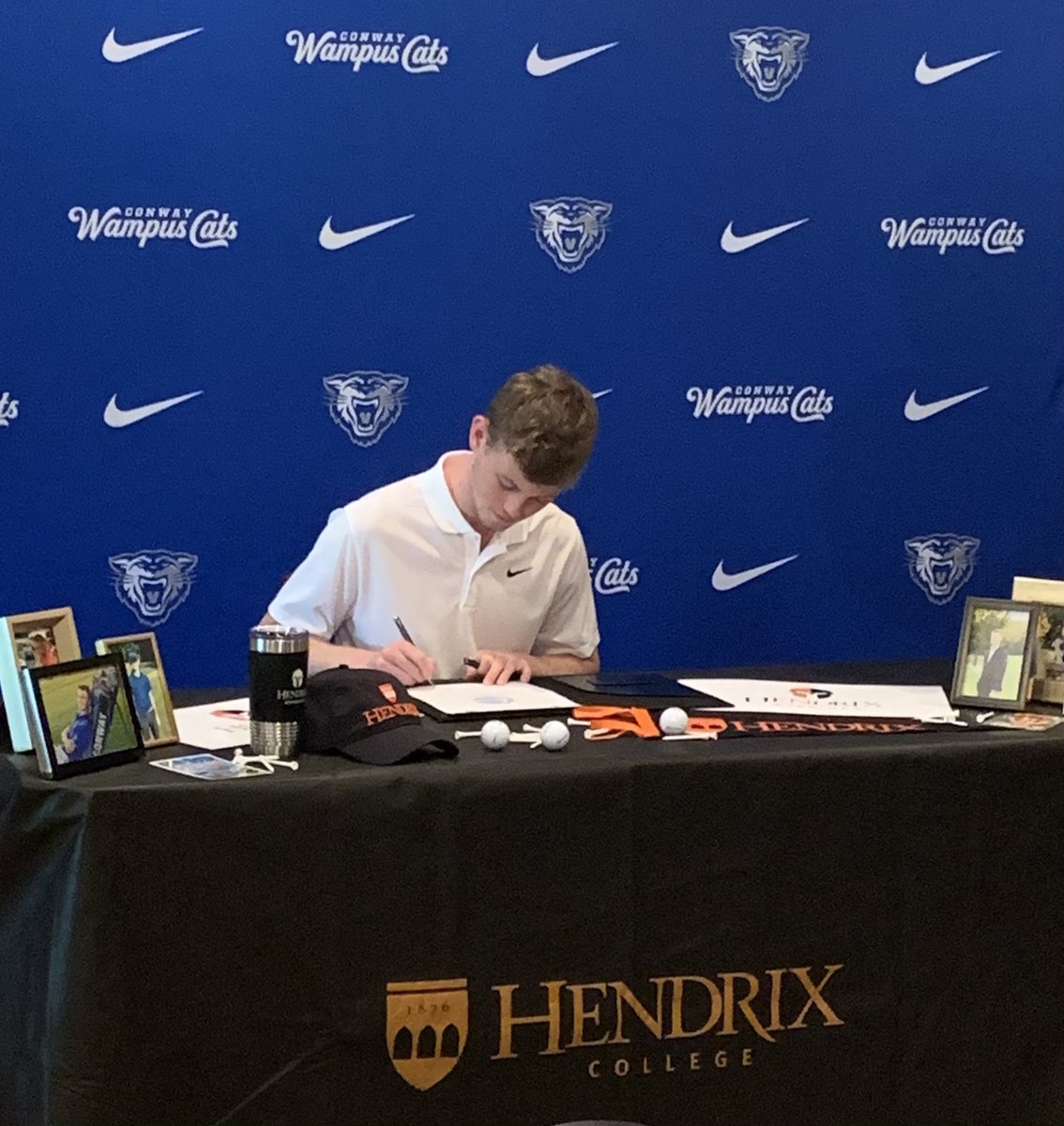 Congratulations to Matthew Stephens for signing to play golf at Hendrix! The Warriors are getting a great young man! #sixlegs