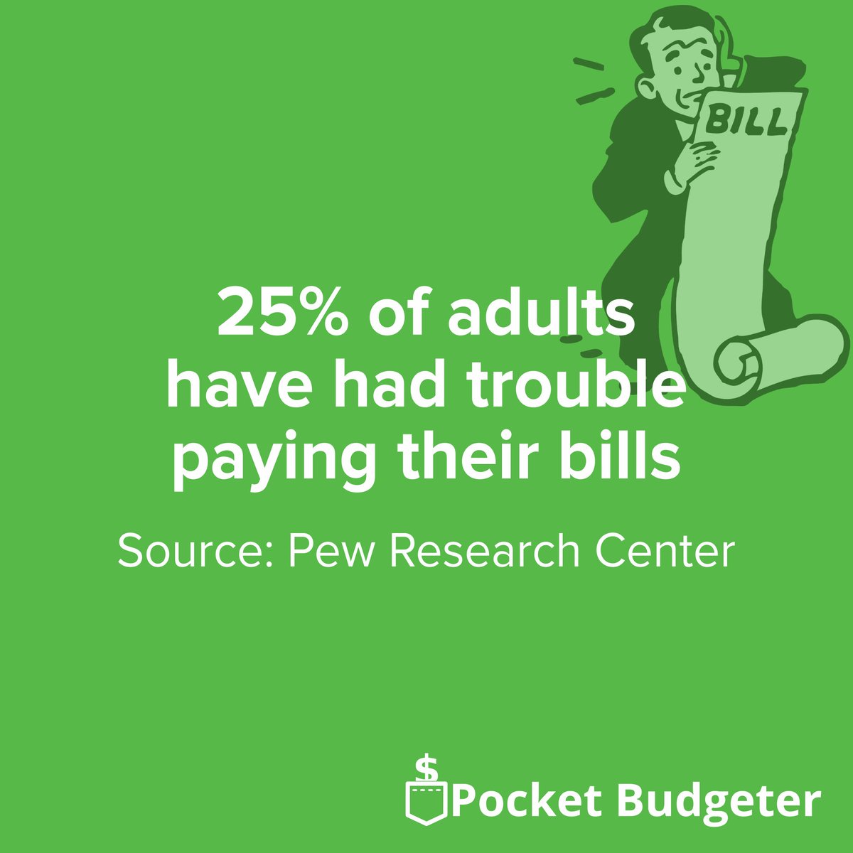 Make sure you always have money for those bills by starting a budget today!

#statistic #budget #finances #budgeting #tips #savingtip #debtfree #moneygoals #moneyhabits #cashenvelopes #cashenvelopesystem #budgetlife