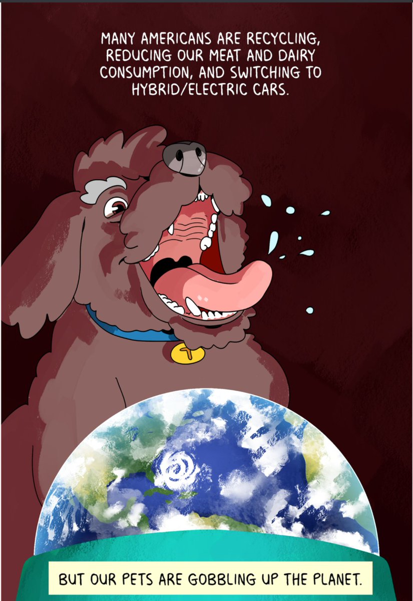 It's good to consider sustainability, but literally it's maybe the giant corporations we should ask to improve things. But if you ARE gonna drop this you need to offer actual solutions.MISSING is ANY discussion about, say, the environmental impact of outdoor cats on wildlife.