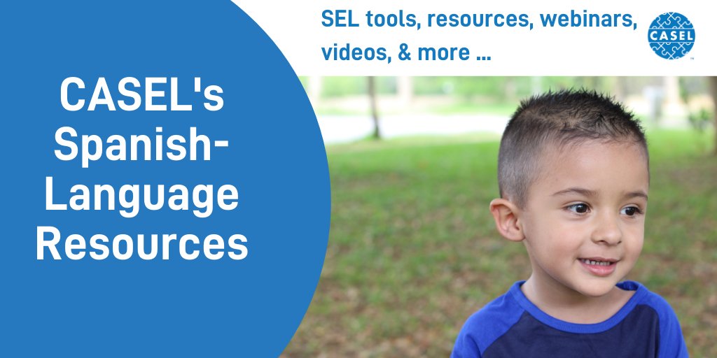 caselorg's tweet photo. Did you know? CASEL has #SEL resources in Spanish! 

#SEL 101 webinar in Spanish: https://t.co/7aDBYi6QRw
The CASEL Wheel in Spanish: https://t.co/rcy2uoFN0K

Browse CASEL’s Spanish-language resources: https://t.co/RB2VsYOi8h https://t.co/jYTTpIpfv8