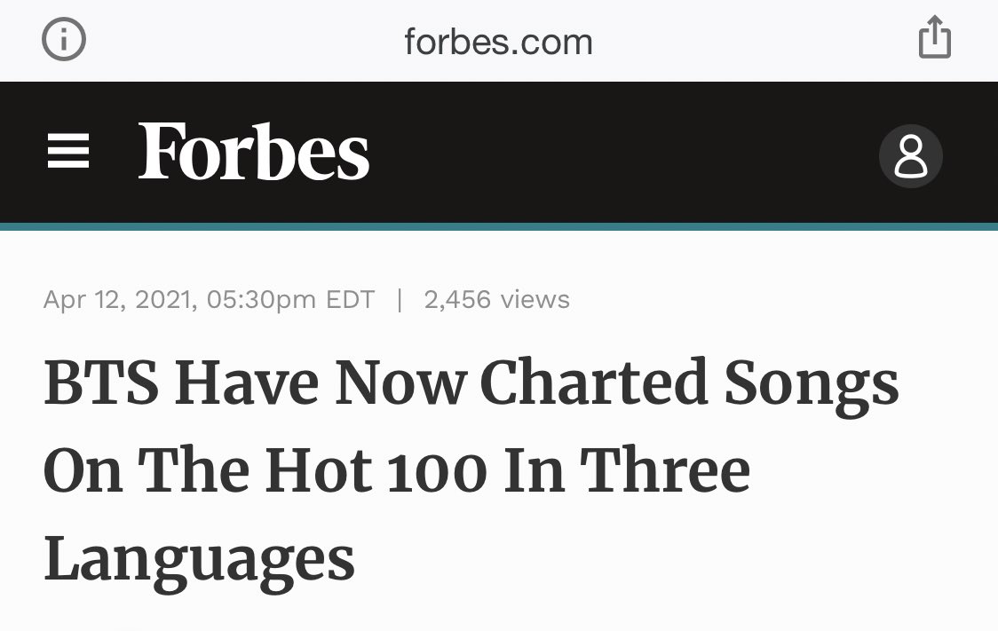 BTS is the first act in Billboard Hot100 history to chart songs in three different languages: Korean (Life Goes On), English (Dynamite) and Japanese (Film out).