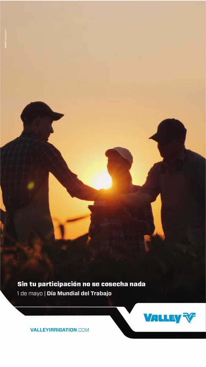 Feliz día a todos los trabajadores les desea Valley Chaco, su socio estratégico para el riego en el Chaco Paraguayo 🇵🇾