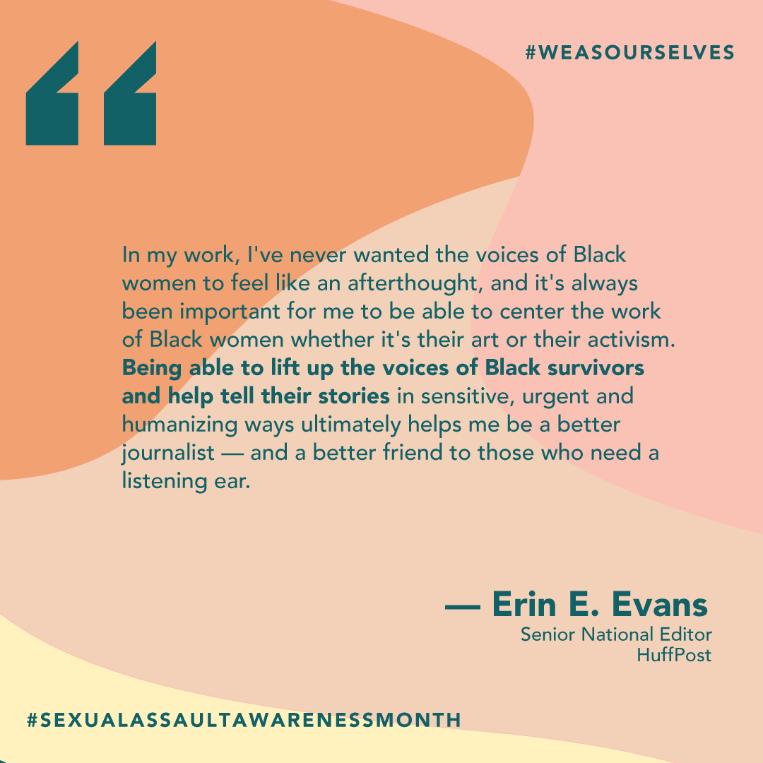 nwlc's tweet photo. To change the culture, we have to shift narratives. We spoke to journalists who are doing the work to center Black survivors' stories—in a way that honors their dignity. 

Here's what they had to say. #BlackSAAMWeek #WeAsOurselves https://t.co/xK9pRrSnpO