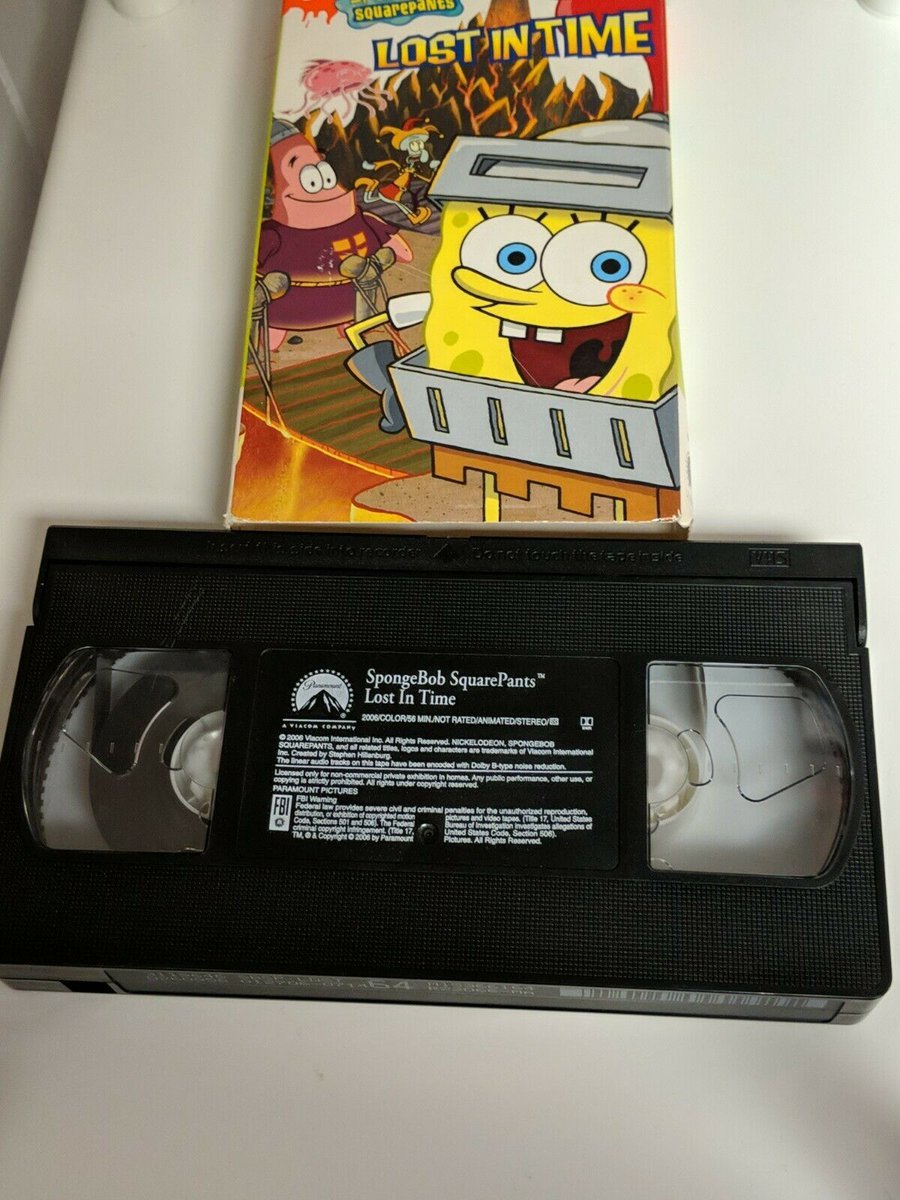 The VHS release of SpongeBob SquarePants: Lost in Time (2006)Note: This is ...