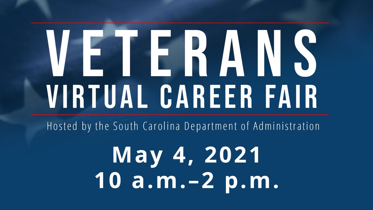 Attention veterans! The Veterans Virtual Career Fair is a few days away! If you need help registering online or participating in the virtual career fair, SC Works Centers can help. Just visit bddy.me/3t8qJfx to find a center near you! #Veterans #SCCareers