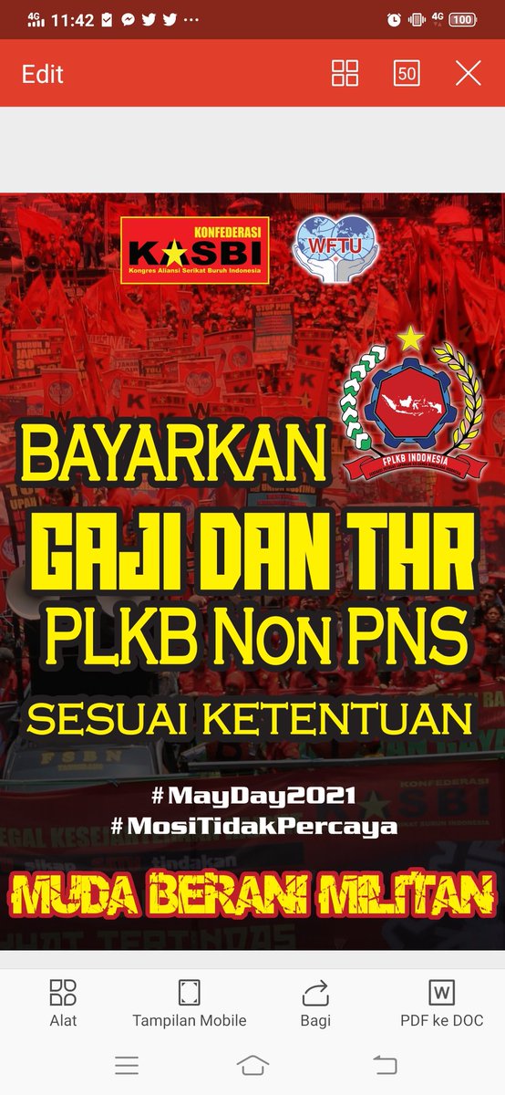 ketut_bu's tweet photo. Kami belasan tahun mengabdi belum pernah tau yg nama nya THR.

MUNGKIN kami dianggap tidak berhari raya sehingga lupa.
Kalau kinerja di lapangan pasti sama dgn ASN ,,,

ATAU KAMU DIANGGAP APA YA ???
BURUH BUKAN
KARYAWAN swasta bukan
ASN JUGA BUKAN 

Ilegal dong status nya https://t.co/lvoVmStgnN