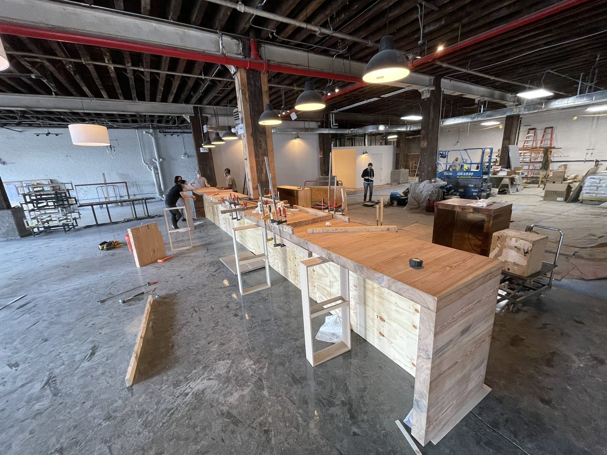 Strong Rope Brewery on X: Building a bar. Our Red Hook taproom