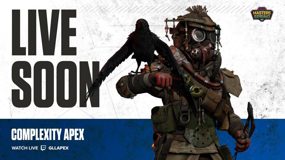 Complexity's tweet image. Our Apex squad takes on the NA Finals of GLL #MastersSpring soon! Tune in and cheer us on 🤩

🔹 @MonsoonGG
🔹 @ReptarRB
🔹 @iShiny
 
📺twitch.tv/gllapex