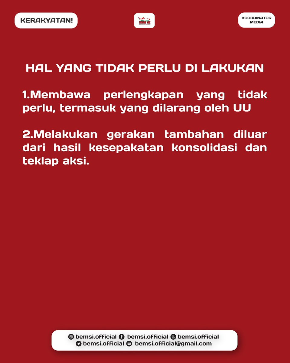 Official BEM SI tweet media