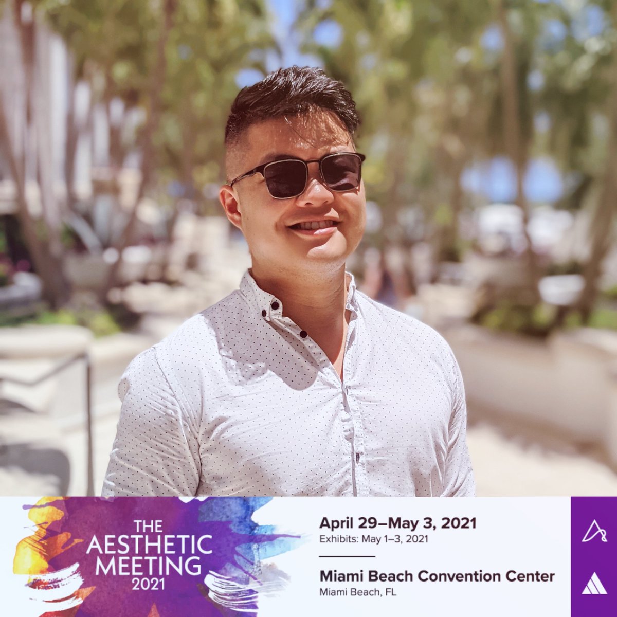 drmichaelha's tweet photo. Miami Beach, baby!!! 😎🌞🏖️
So excited to have been invited to The Aesthetics Meeting 2021, America's biggest cosmetic plastic surgery conference! Thank God I packed enough sunglasses...
@aestheticsociety #Aesthetic21 #PlasticSurgery #AestheticEverywhere #aconfusedbritinamerica https://t.co/f3DSvGVLaf