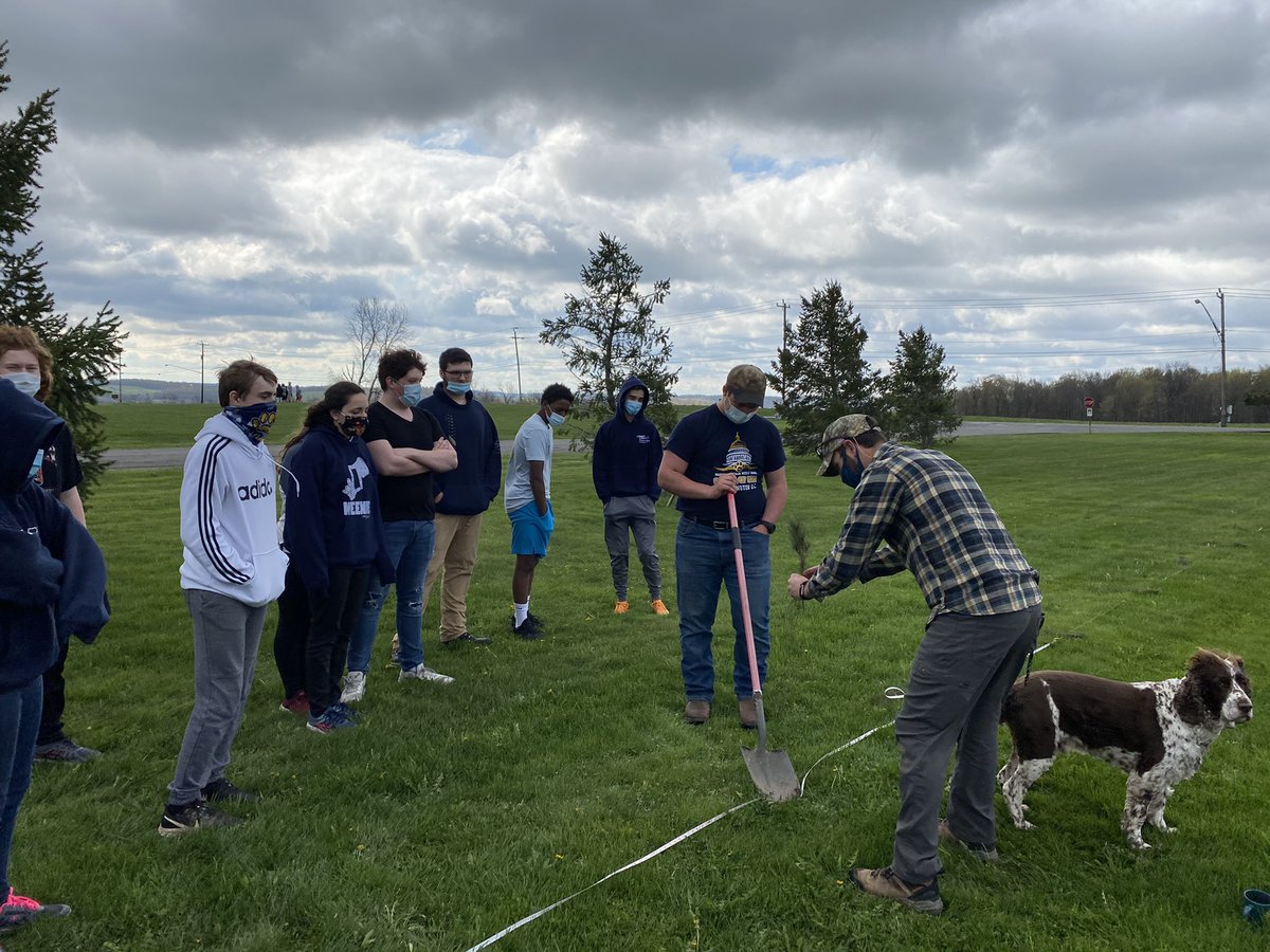 ARobScience's tweet image. Great day around the school grounds today. LE Ss planted 10 white pines for Arbor Day and AP Bio Ss collected isopod for their behavior lab next week. #ArborDay #MWtweets @lahue_jordan