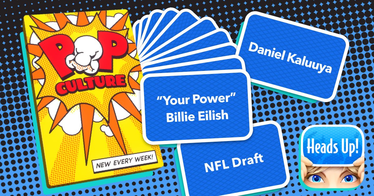 Heads Up! (@headsup) on Twitter photo Brand new <a href="/billieeilish/">billie eilish</a> is in the Pop Culture deck this week! Have a fun and safe weekend! hyperurl.co/rrhryu Brand new <a href="/billieeilish/">billie eilish</a> is in the Pop Culture deck this week! Have a fun and safe weekend! hyperurl.co/rrhryu