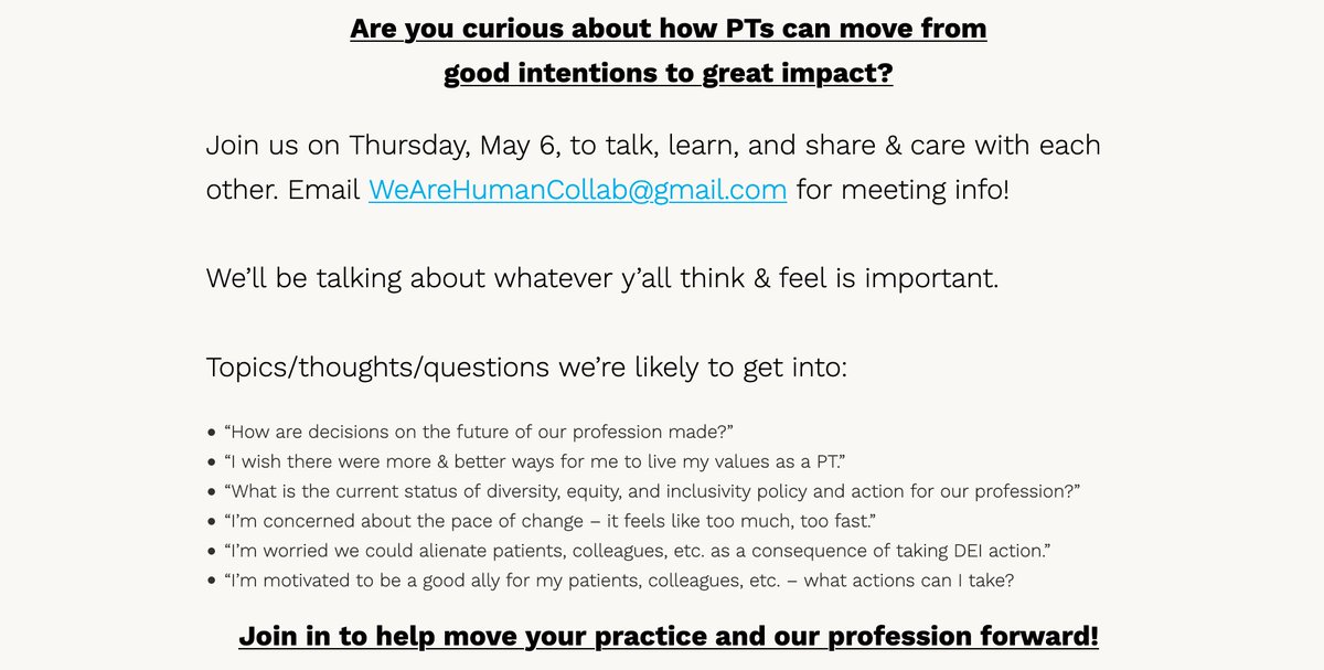 Human_Collab's tweet image. Do you want to move our profession from good intentions to great impact?

Join us Thursday, May 6 at 8:30pm EDT to talk about moving forward. 

Comment, DM, or email WeAreHumanCollab@gmail.com for info.

humancollab.com/intentimpact