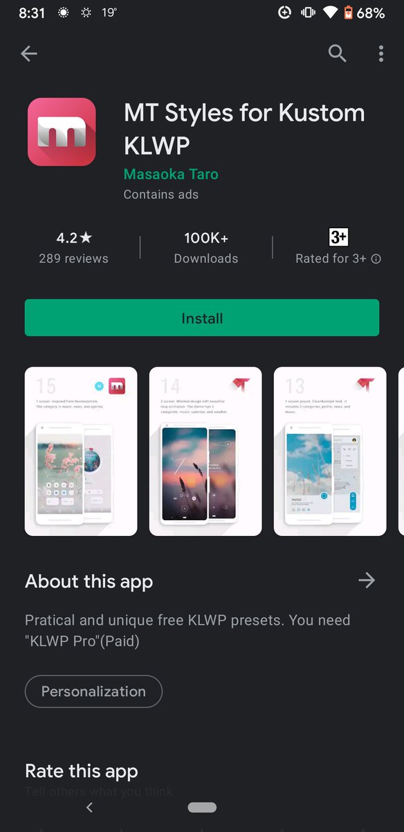 Masaoka Taro アプリ配信中 Klwp テンプレート Masaokatarojp Twitter