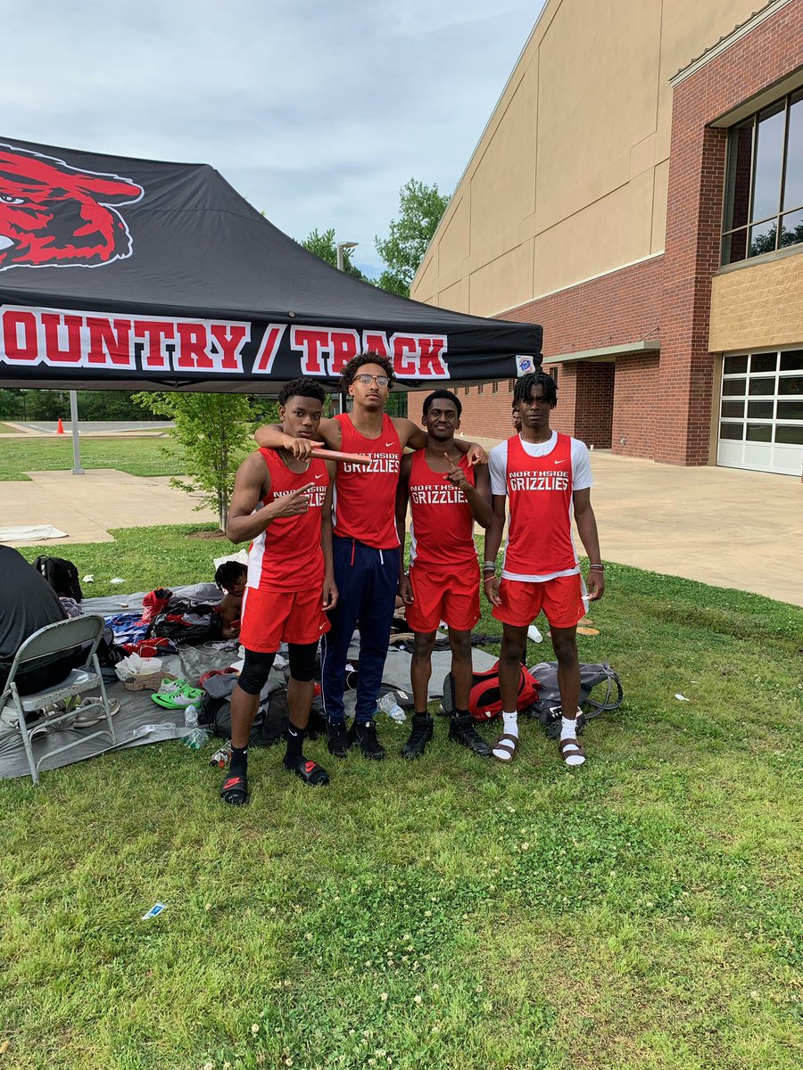 Conference Champs 4x100m with a time of 42.52. The fastest time in the State currently.