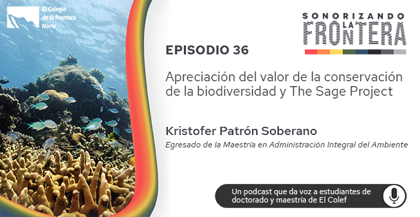 elcolef's tweet image. #SonorizandoLaFrontera Podcast

Kristofer Patrón Soberano, egresado de la Maestría en Administración Integral del Ambiente habla de su proyecto: Apreciación del valor de la conservación de la biodiversidad y de @SageProjectSDSU

📻🔊Escúchalo👉bit.ly/3xE6WHZ
Activa la🔔