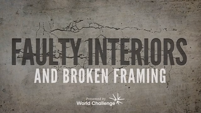 world_challenge's tweet photo. Faulty Interiors & Broken Framing | When life’s routine troubles hit, they can unhinge some believers’ bones of belief, but what makes some more fragile than others? #WCVideo #Integrity #Temptations #Tragedy
Watch: https://t.co/iffTjcfhSH https://t.co/mfGmEZfIc3