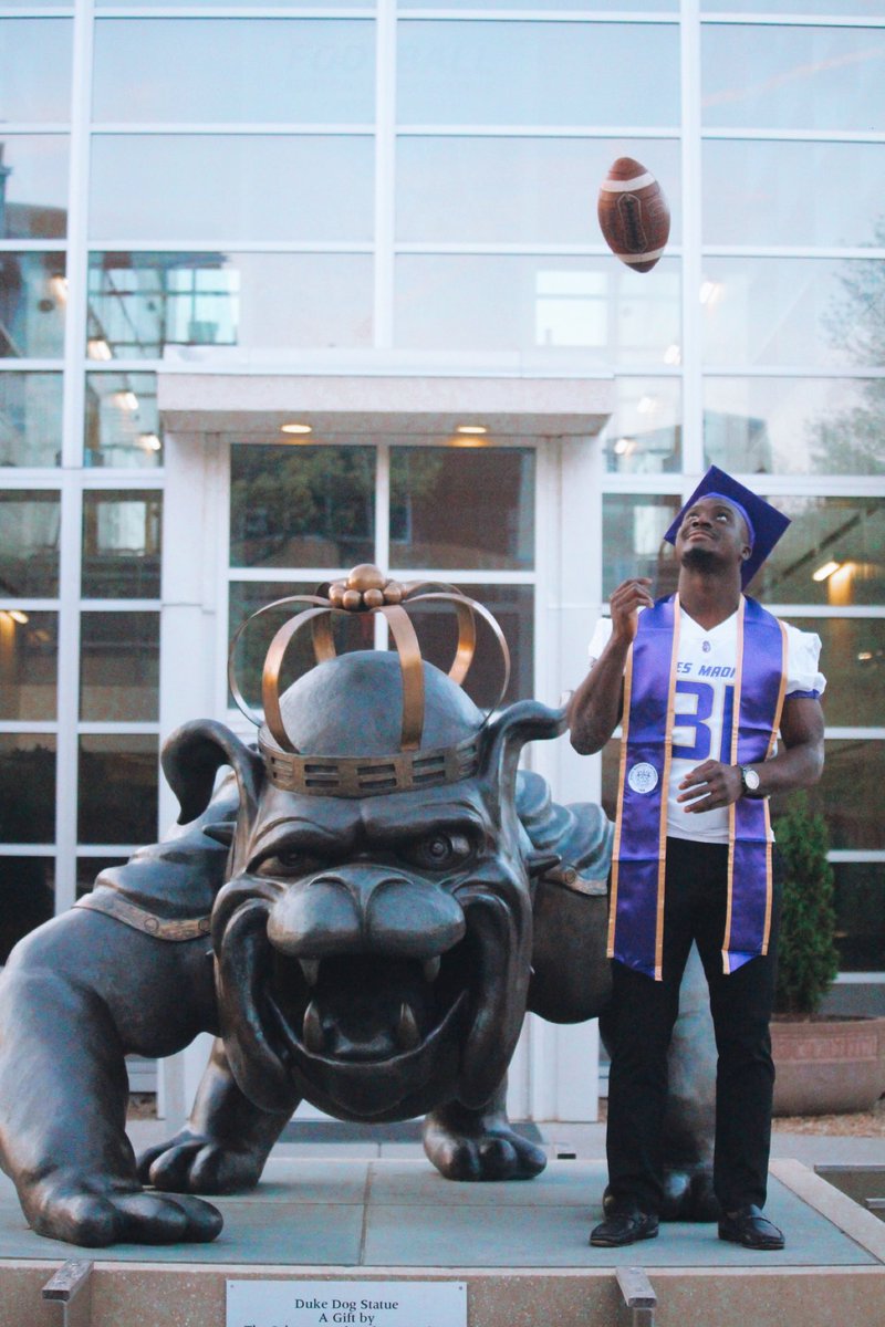 They gave me 4 years to leave a legacy... Forever grateful for JMU 💜

#RollDukes