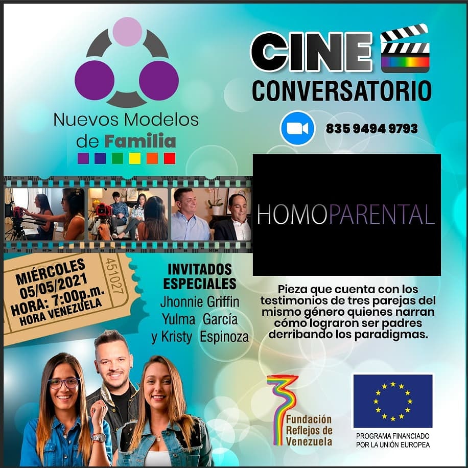 Venediver's tweet photo. @radioreflejos Innvita Cine Conversatorio: HOMOPARENTAL con @garciayulma @kristyespinoza @jhonniegriffin miércoles 5 mayo 7pm 🇻🇪 https://t.co/nIsMSVA83D #NuevosModelosdeFamilia #NuevosdModelosdeFamilias #LGBTVE #LGBTIVe https://t.co/8kfsbfsqOP