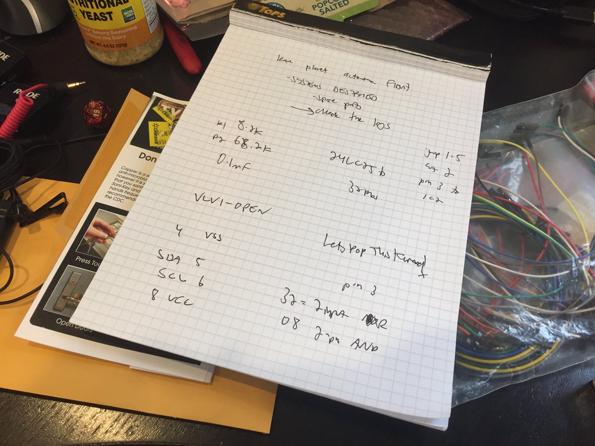 joegrand's tweet image. My desk after the @_kernelcon_ #hacklive Hardware Hacking CTF :)