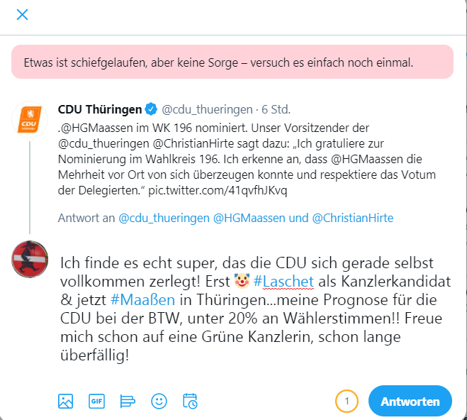 DAS👇👇 "versteht" die <a href="/cdu_thueringen/">CDU in Thüringen</a> also unter Meinungsfreiheit...man wird einfach mal so auf "Block" gesetzt!!! 

<a href="/DennisKBerlin/">DennisKBerlin gibt es exklusiv auf Bluesky</a> <a href="/gtorges/">Gerhard Torges 📯-  - Слава🇺🇦Україні Δ - #NAFO</a> <a href="/uhrensohn14/">Sohnerich XIV von der Vogelwilde</a> <a href="/sonja_weihrauch/">Sunny trägt Maske MNSistEhrensache</a> <a href="/LarsWienand/">Lars Wienand</a> <a href="/glr_berlin/">julius geiler</a> <a href="/FlugschuleE/">Reichsflugscheiben Flugschule Neuschwabenland e.V.</a> <a href="/democ_de/">democ</a> <a href="/unsinniger/">Jakob</a> <a href="/EickeTarkus/">𝙴𝚒𝚌𝚔𝚎 𝚃𝚊𝚛𝚔𝚞𝚜📯 (voll 💉) 🇪🇺🇩🇪🇪🇺</a> <a href="/Nightmare_Keks/">Patrick Schranz ➔</a> @Astraketee