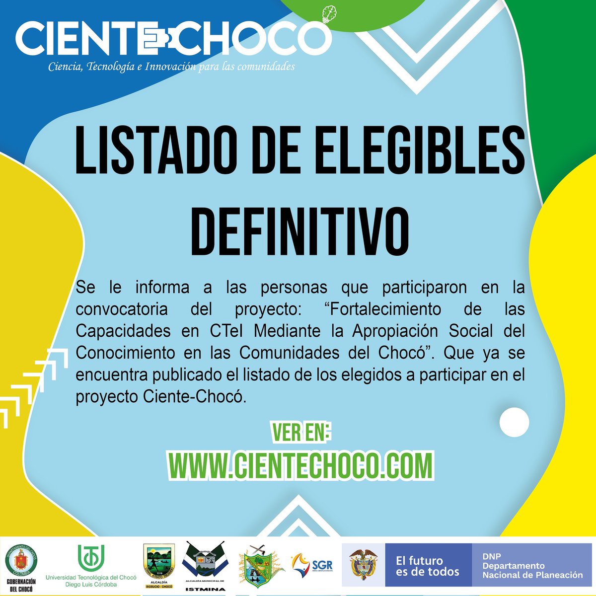 CienteChoco's tweet photo. Ingresar a la página https://t.co/5fjjaPJX6t para conocer el LISTADO. https://t.co/BlOZ0z1sbh