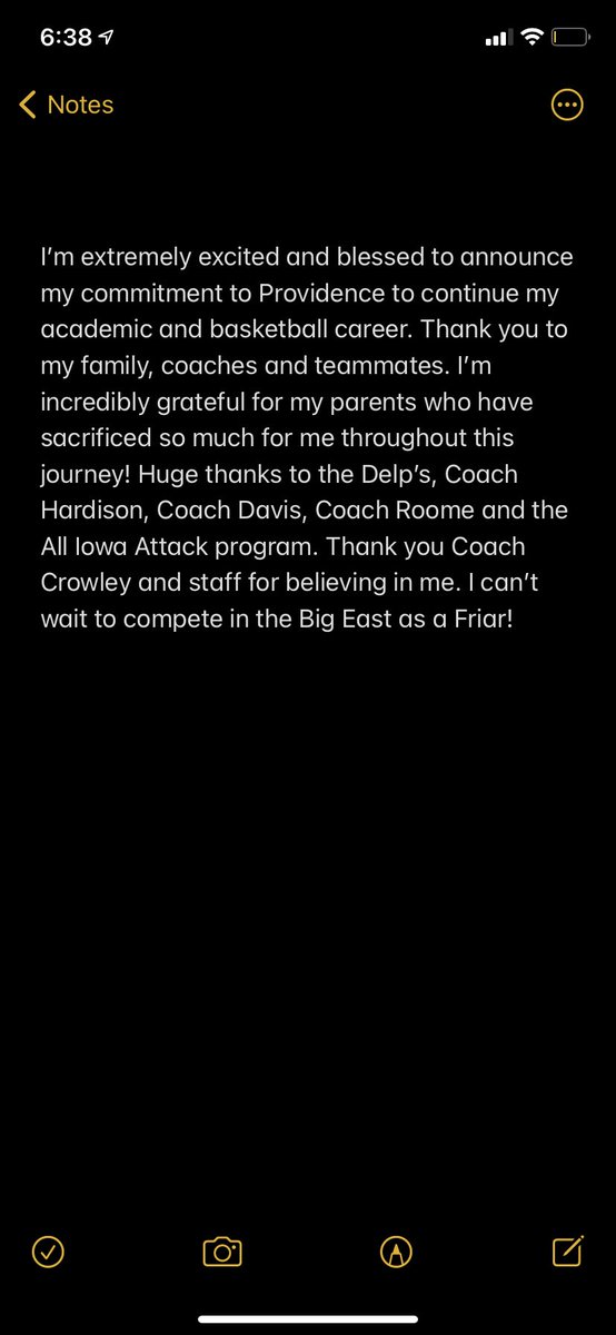 kammieludwig's tweet photo. So happy and blessed to announce my commitment to Providence!!🤍🖤 https://t.co/MsnxslyUmy