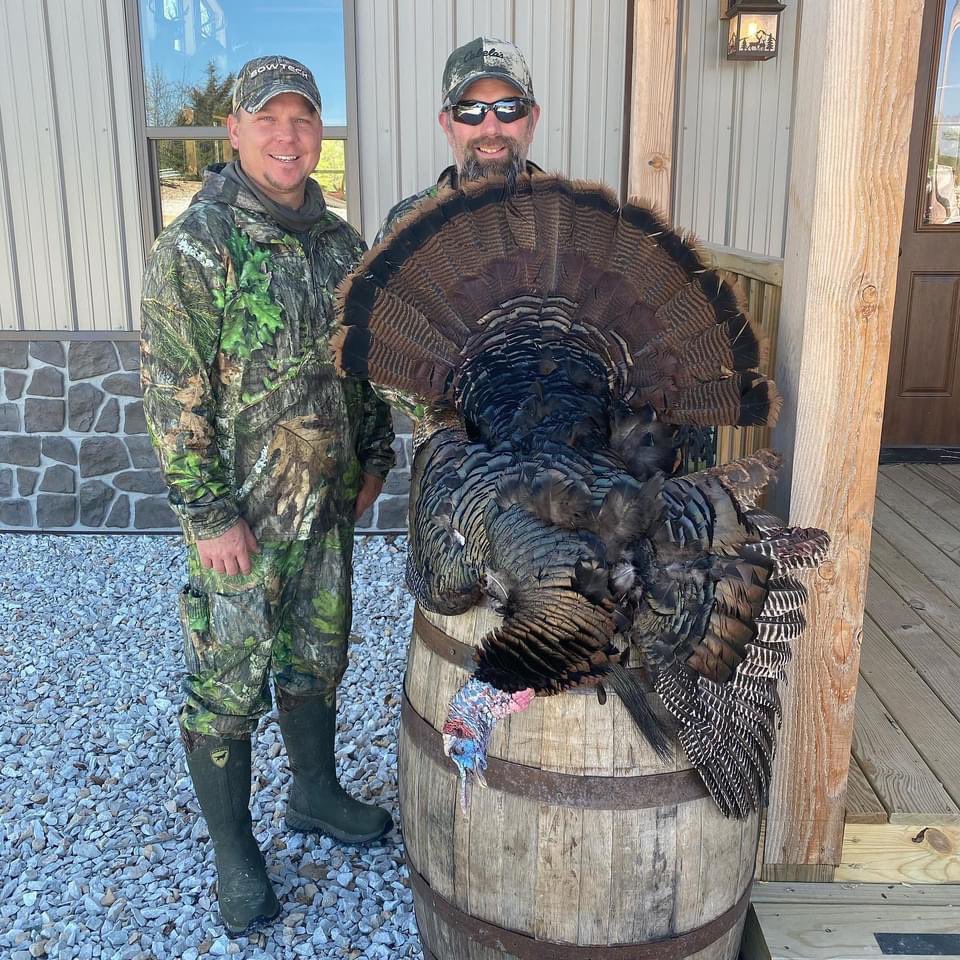 Another blessed morning in the woods. Almost pulled off a double. Big congrats to Jeff Shaleen on his first bird ever. 11 inch beard and 1 3/8 Spurs 27 lbs. Awesome bird. #turkey #turkeyhunting #guidelife #greatoutdoors #mossberg930 #sportsmanchannel #outdoorchannel #illinois