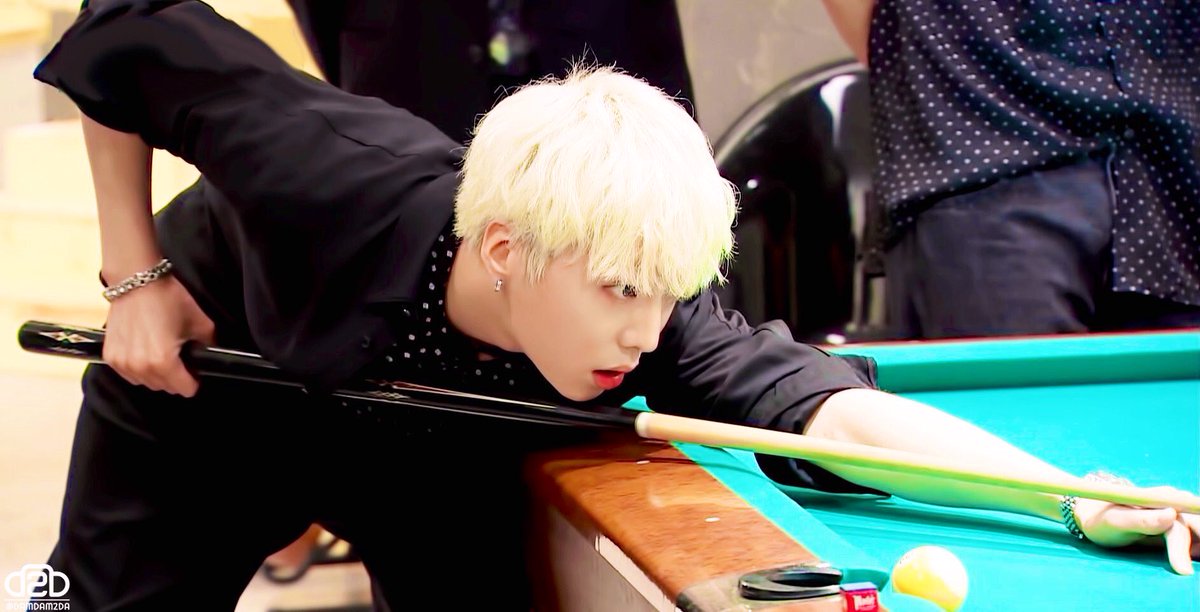 Reminder that Kang Seungyoon was a regional billiard representative when he was still an active athlete, before he became a singer and he could have gone actual pro had he pursued it. I think we can all agree that he looks the sexiest when he plays... A THREAD.  @official_yoon_