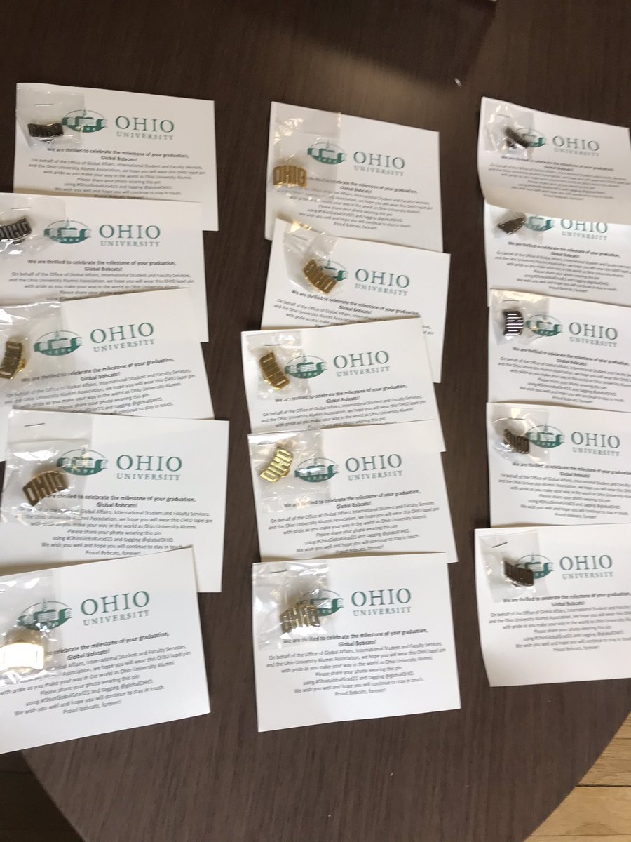 shauna_torringt's tweet photo. Don’t forget to take a photo and collect your pins at ISFS during office hours #OhioGlobalGrad21 @ISU_OhioU @OHIOPattonCOE @OHIO_ISFS @GlobalOHIO https://t.co/kAtg6yHIZG