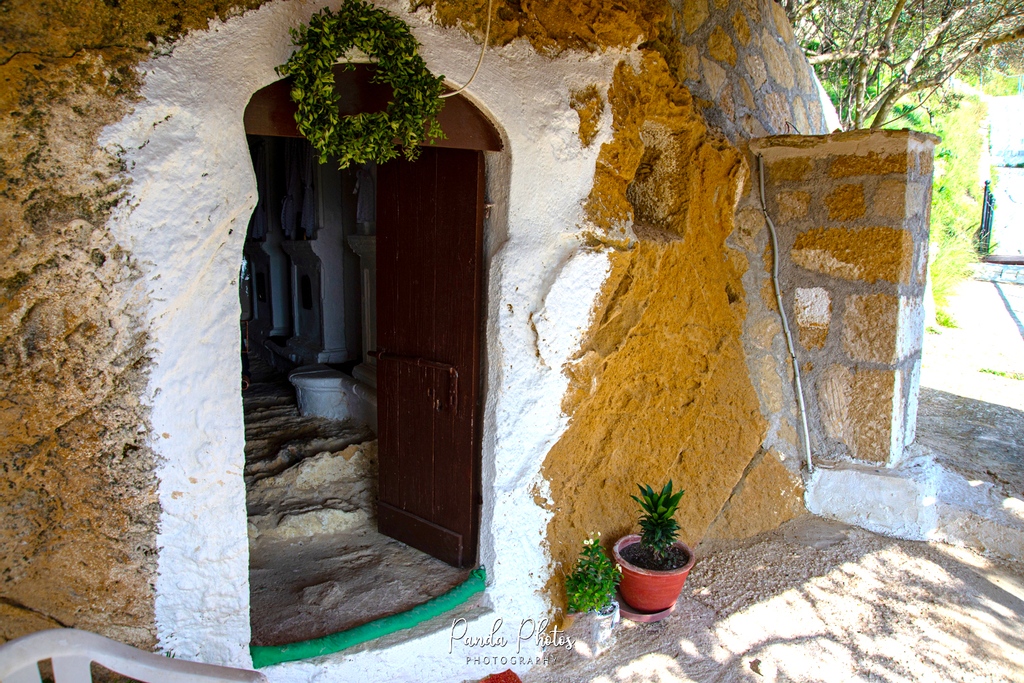 Entrance to the Church in the Cave just outside Tragaki.

#welcometozante
#zanteoffical
#zante_greece
#zanteisland
#divine_villages 
#greece 
#perfect_greece 
#topgreecephoto
#adoregreece
#greece_countryside