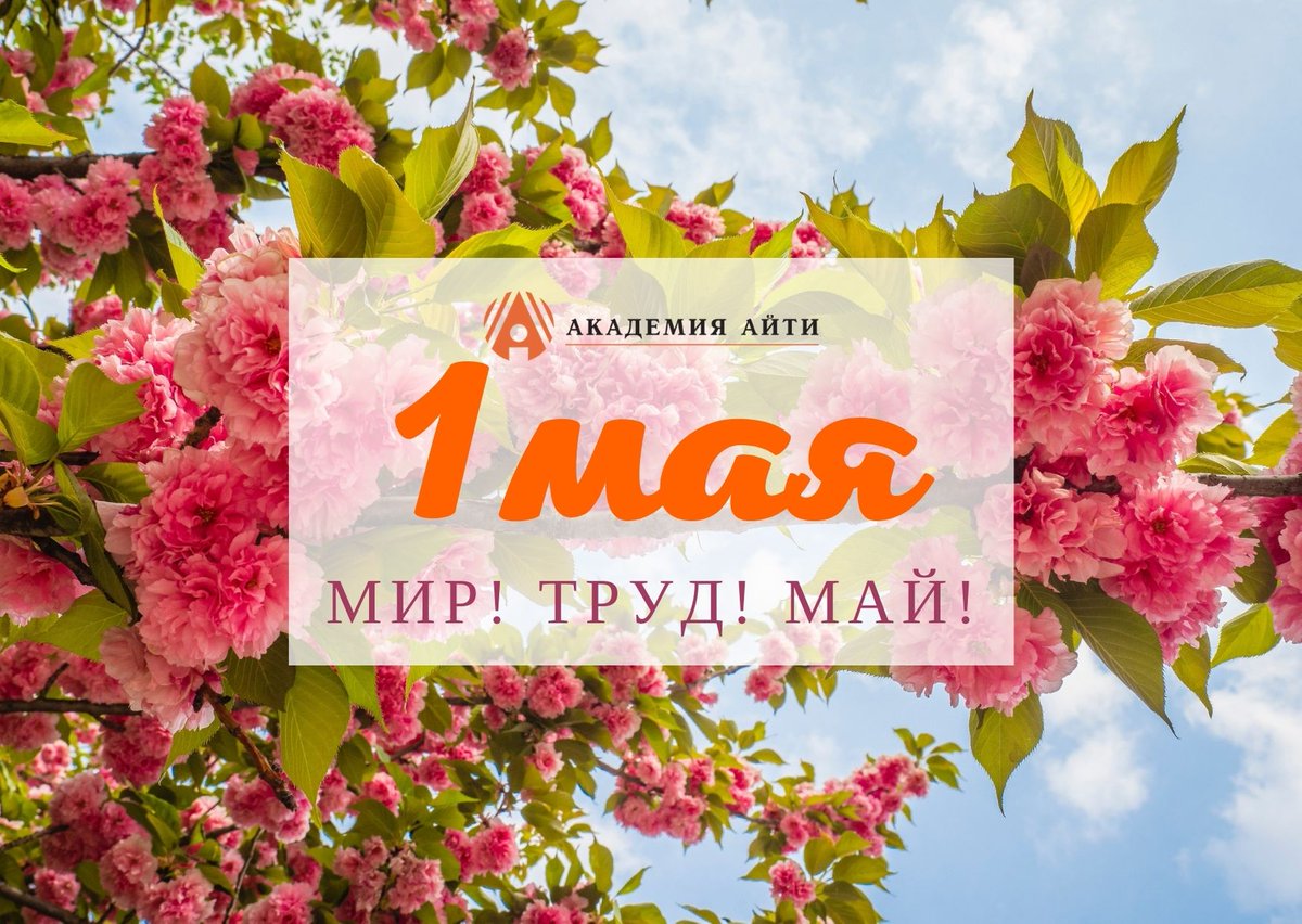С Праздником Весны и Труда!