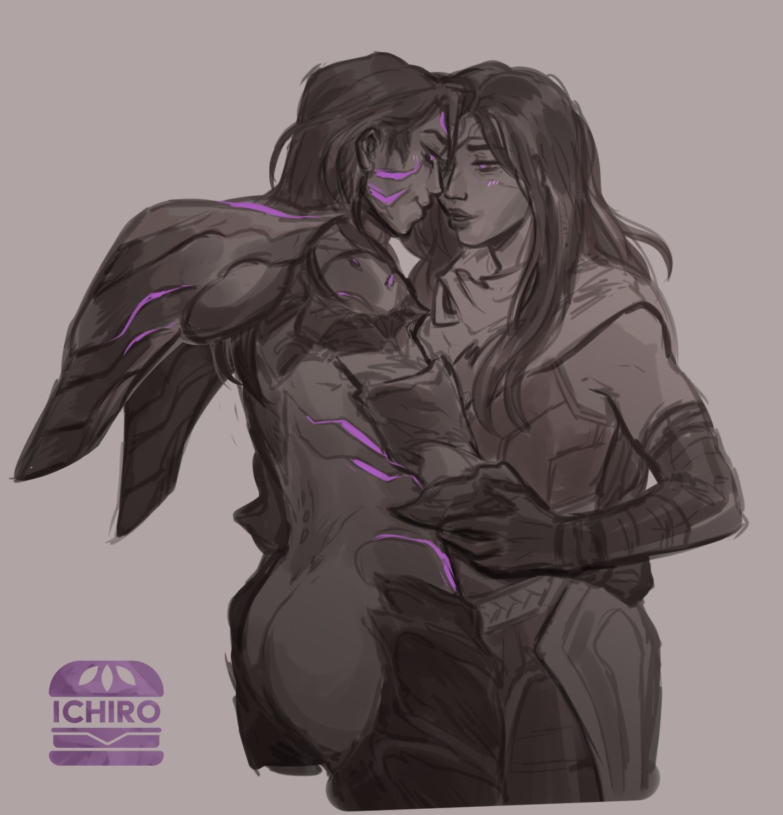 ichirototosaki's tweet photo. and we're back with classic kai'sa/sivir content...twitter crop please don't fail me now https://t.co/rcOGpZj9q4