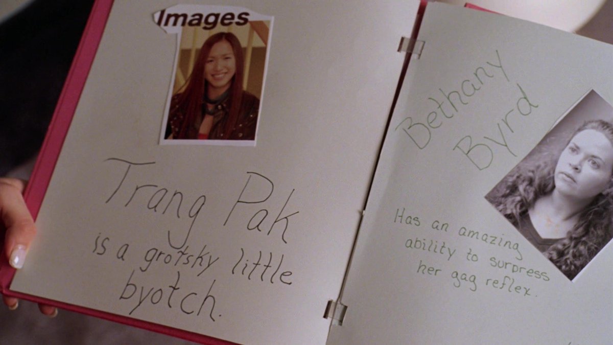 mxvies's tweet image. the burn book ✧ mean girls (2004)