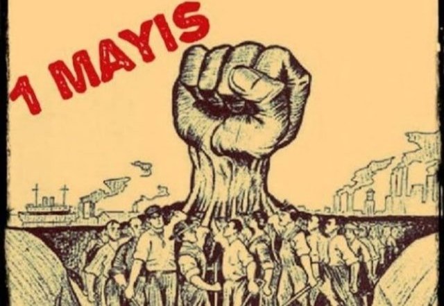 halimuzn's tweet photo. Emek, örgütlü ise haklarını alır. Örgütlü değilse haklanır! #1Mayıs kutlu olsun! https://t.co/qtMy4pj6Ff