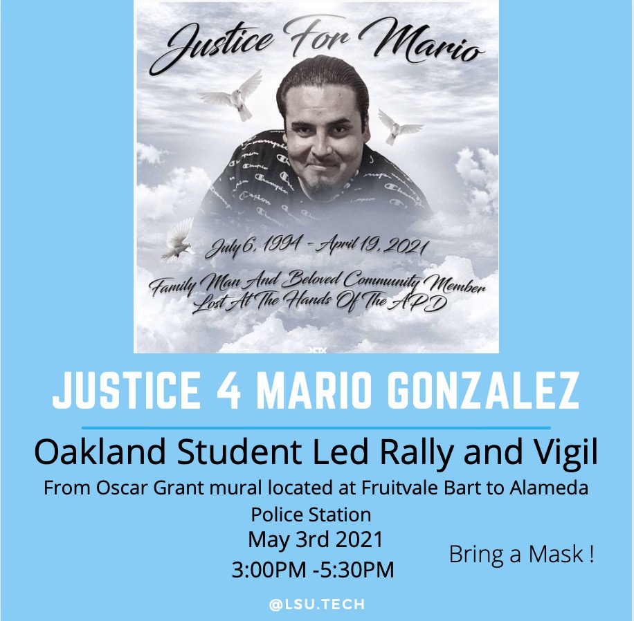 #Oakland and Alameda youth are marching for #MarioGonzalez. from the Town to Alamurder Mon 5/3 3PM. its gonna be litty! #Justice4MarioG #OscarGrant #TownBiz #YouthPower
