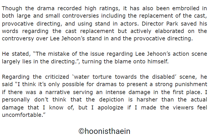 “The mistake of the issue regarding Lee Jehoon’s action scene largely lies in the directing.”“I think it’s only possible for dramas to present a strong punishment if there was a narrative serving an intense damage in the first place." #TaxiDriver  #모범택시  #LeeJehoon  #이제훈