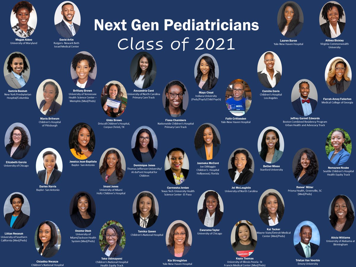 I need y'all to see and share this UIM excellence! These Black and Latinx pediatricians are coming to a hospital near you!

<a href="/NextGenPeds/">Next Gen Pediatricians</a>, a resident/fellow-led mentoring program, helped support 100+ UIM 4th yr students through the 1st virtual season &amp; we're just getting started!