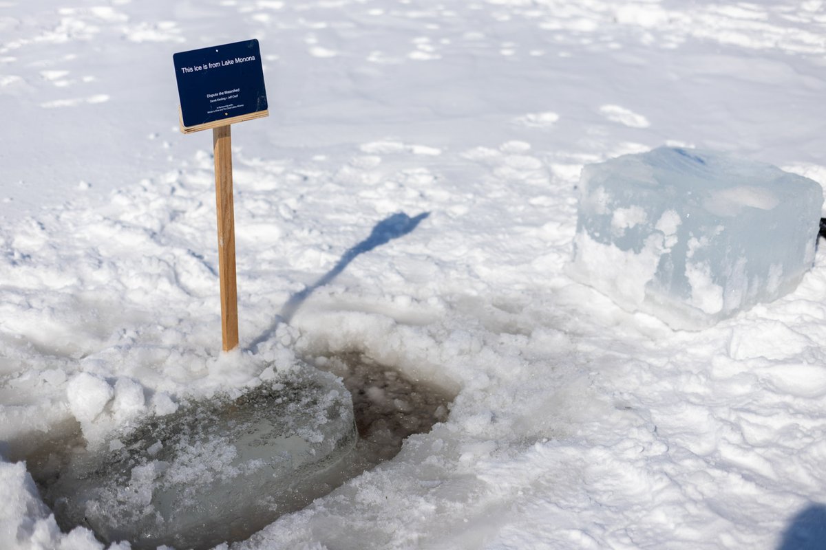 alive_winter's tweet photo. Jeff Chelf and Derek Kiesling created "Dispute the Watershed" for Winter is alive!
Information:
Jeff Chelf and Derek Kiesling. "Dispute the Watershed." performance, 2021.  Image Credit: Kathryn Hodgkins/ link https://t.co/rkslKk4PUL

#winterisalive #contemporaryart #publicart https://t.co/VkChsGqtq3