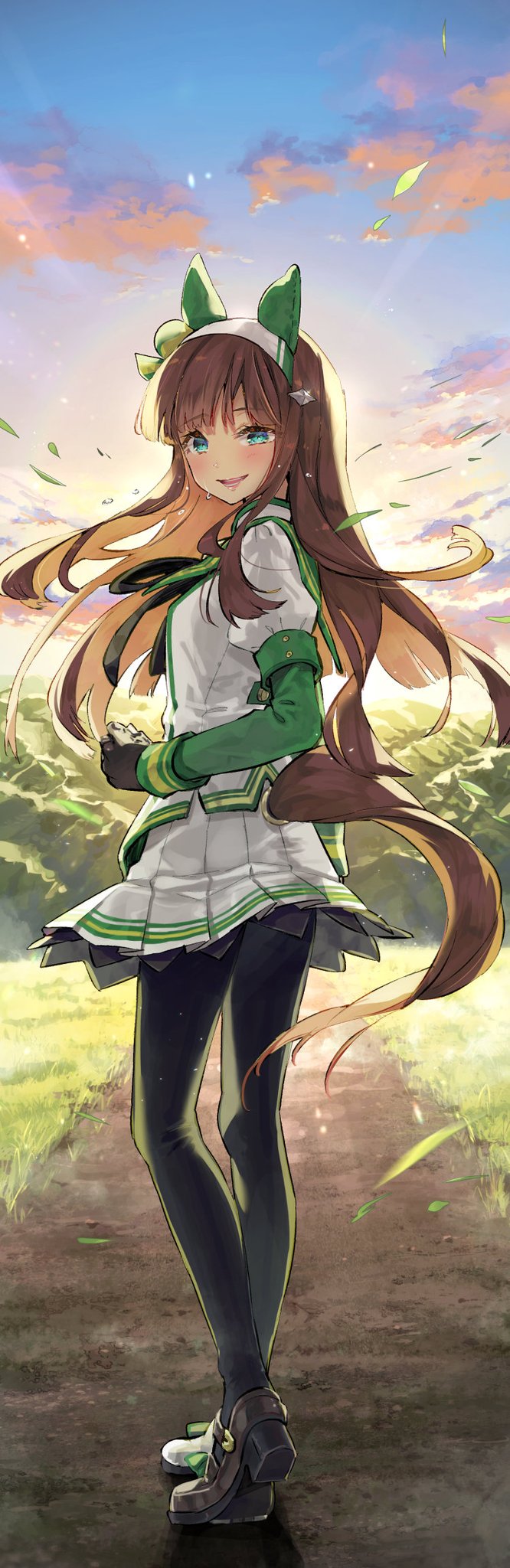 振り向いた姿がとても美しいサイレンススズカ イラスト ウマ娘うまぴょいまとめ