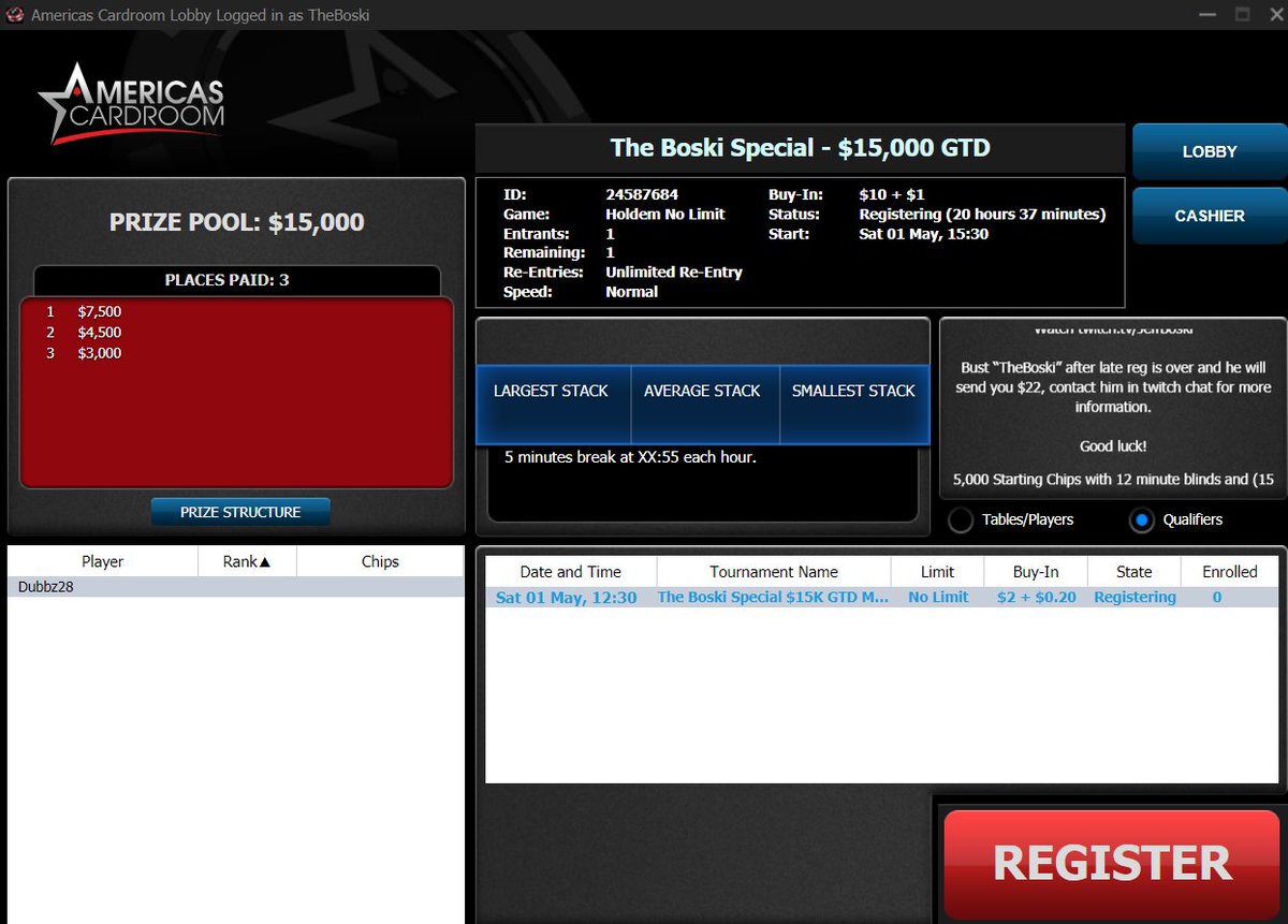 ICuRaRook's tweet image. I am giving away two $11 tickets to “The Boski Special” $15,000 guaranteed tomorrow!  

♻️ RETWEET 
✅ COMMENT your ACR name